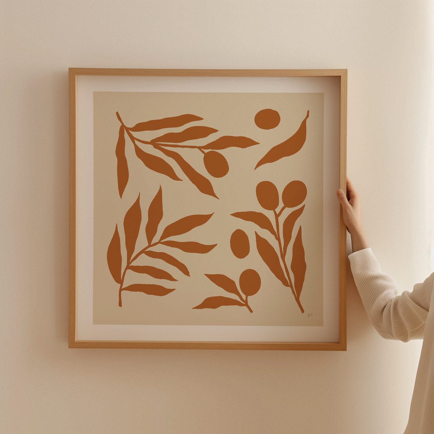 OLIVE BRANCHES IN ORANGE