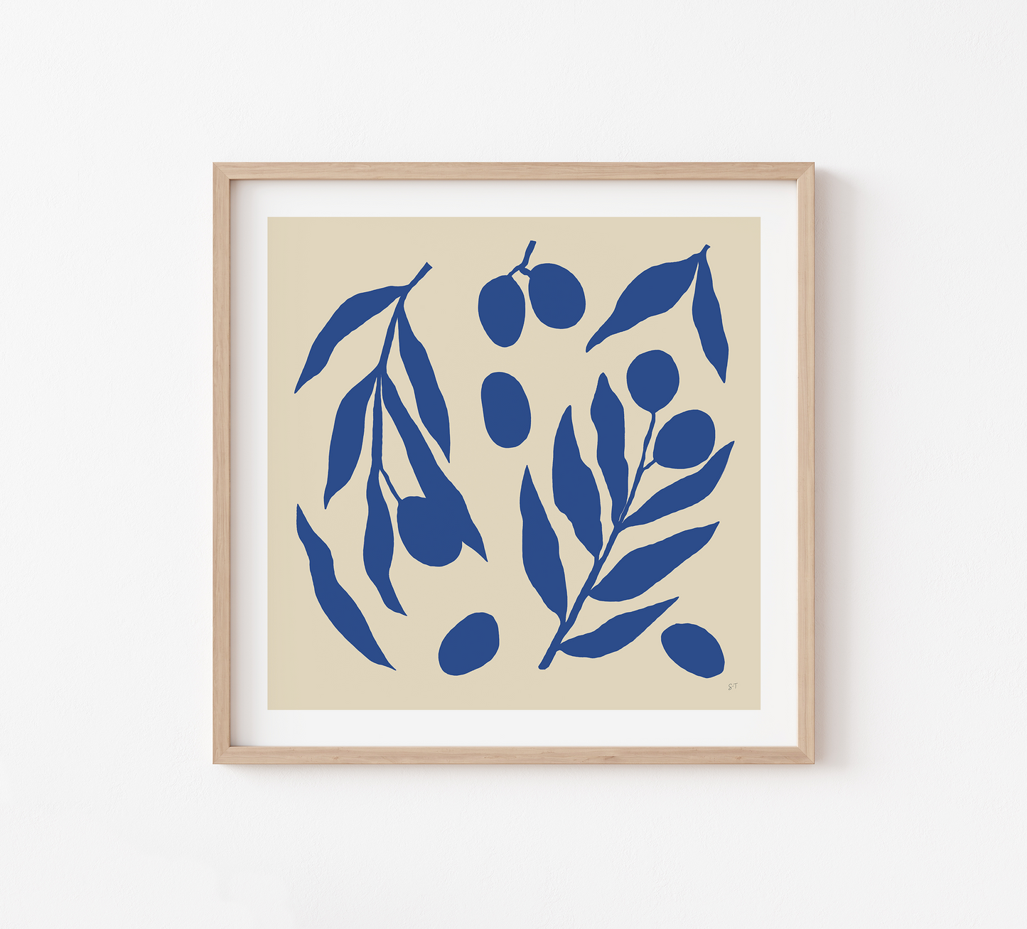 OLIVE BRANCHES IN BLUE #1