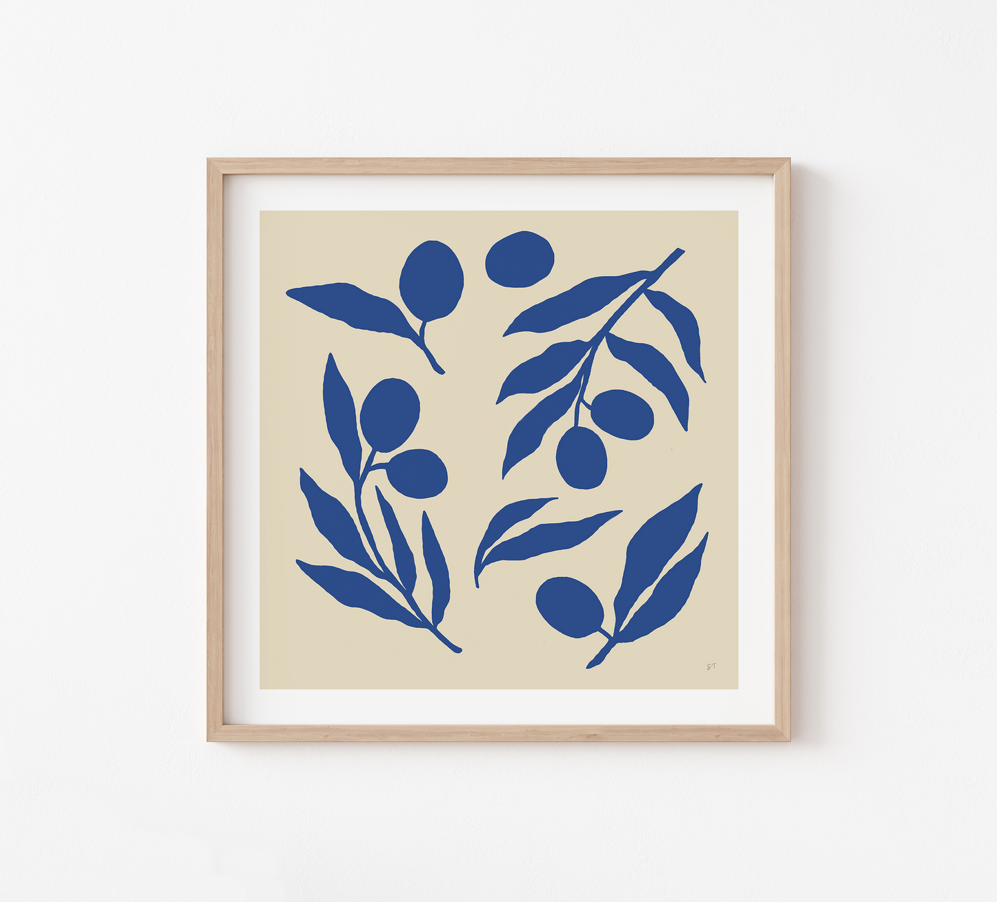 OLIVE BRANCHES IN BLUE #2