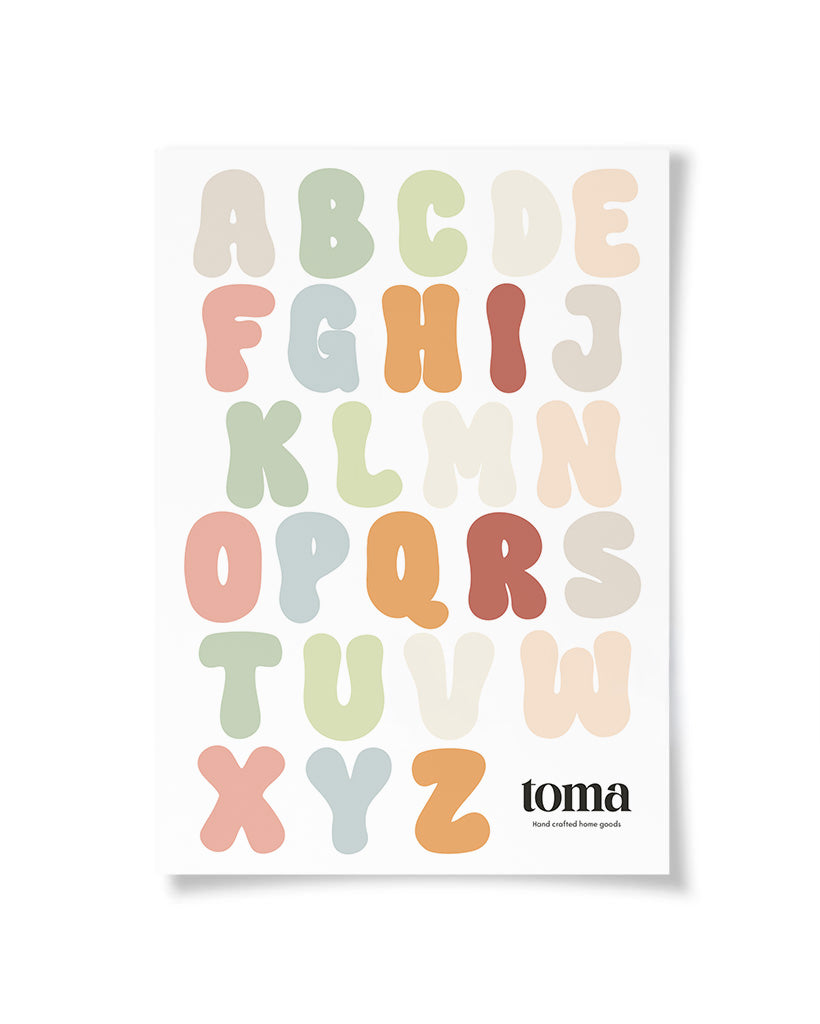 מדבקות קיר – אותיות ABC