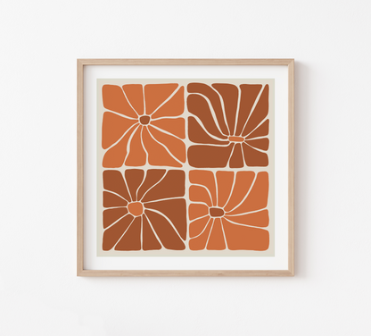FLOWERS IN ORANGE