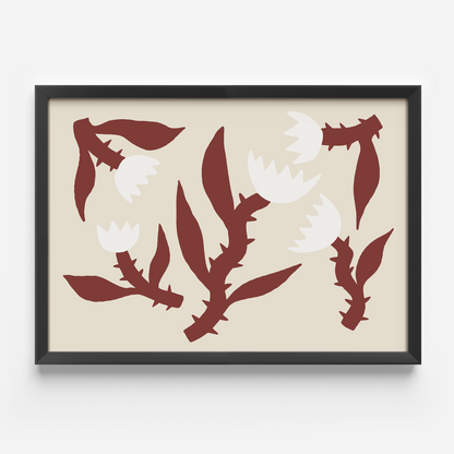 WHITE FLOWERS & THORNS