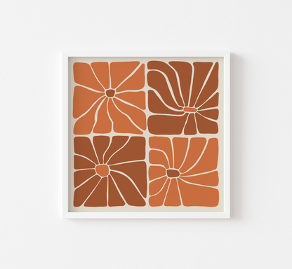 FLOWERS IN ORANGE