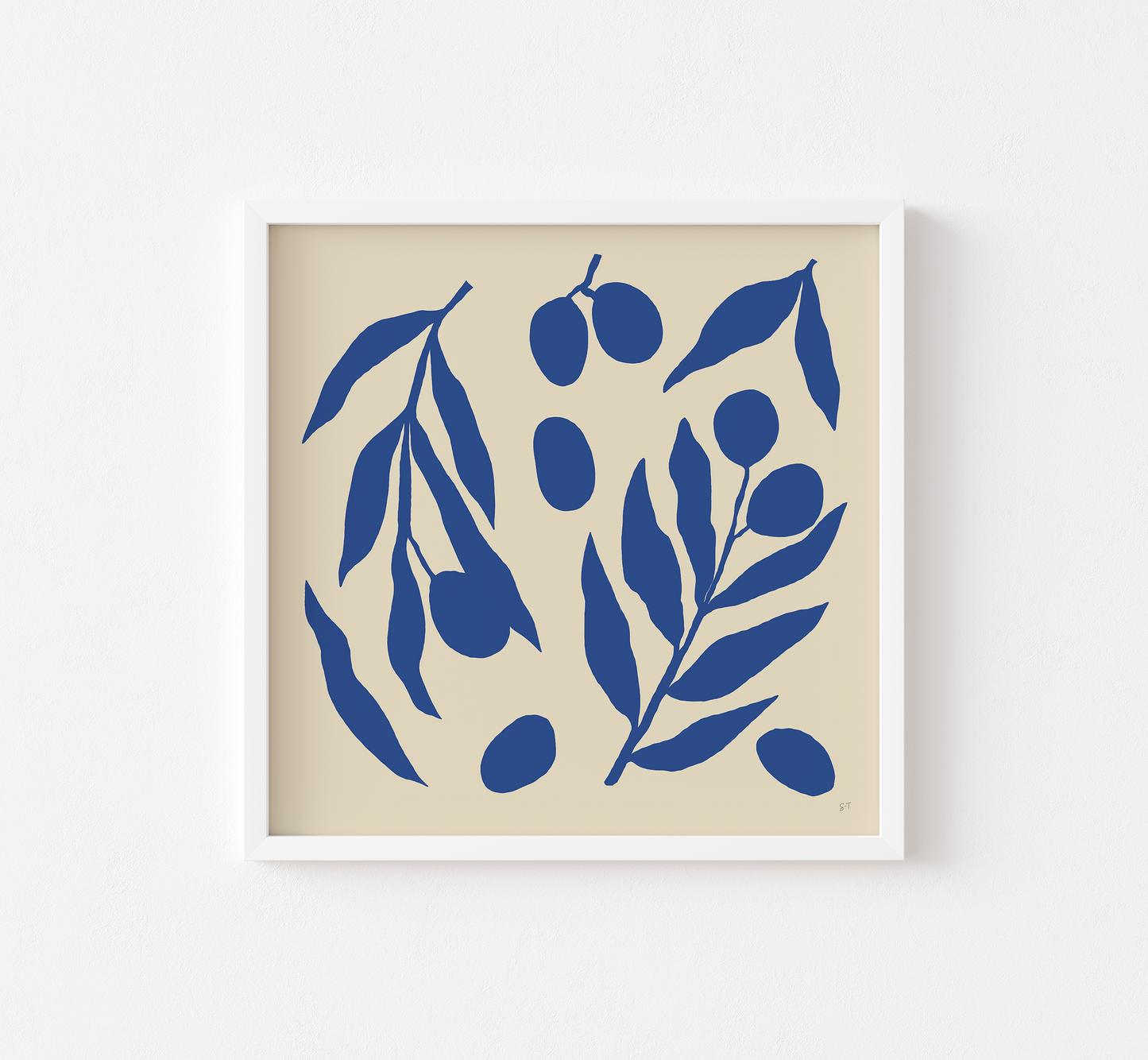 OLIVE BRANCHES IN BLUE #1