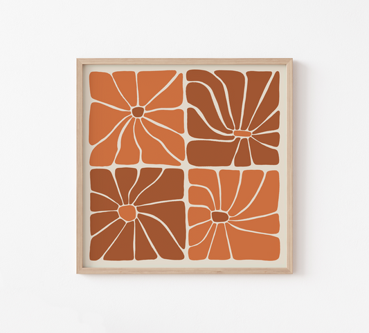 FLOWERS IN ORANGE