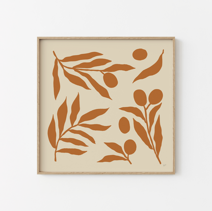 OLIVE BRANCHES IN ORANGE